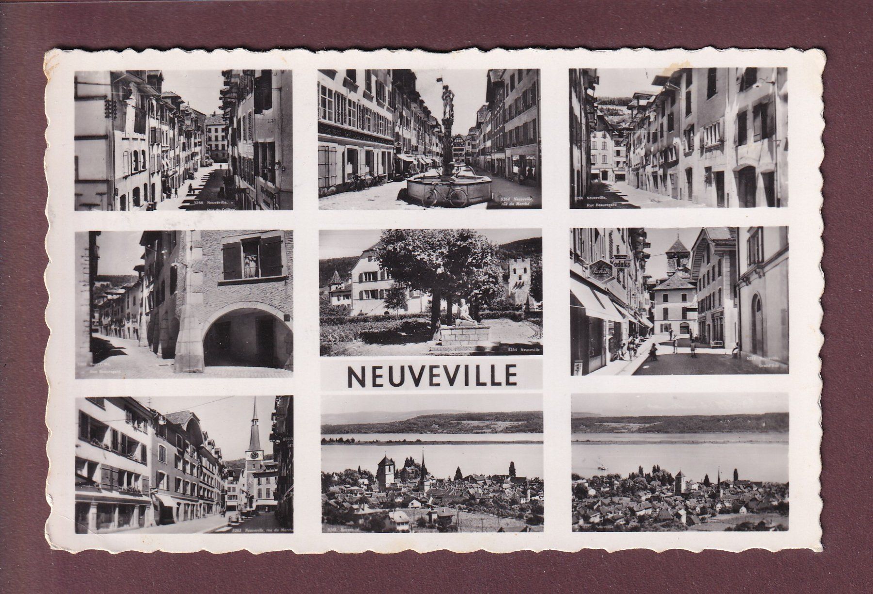 Ansichtskarten: NEUVEVILLE - 9 images - 1948 – Gebraucht aus Pully von nicecards
