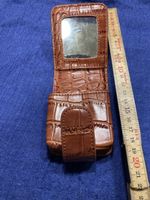 Schicke Leder Handytasche Braun Neuwertig