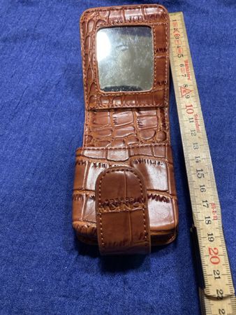 Schicke Leder Handytasche Braun Neuwertig