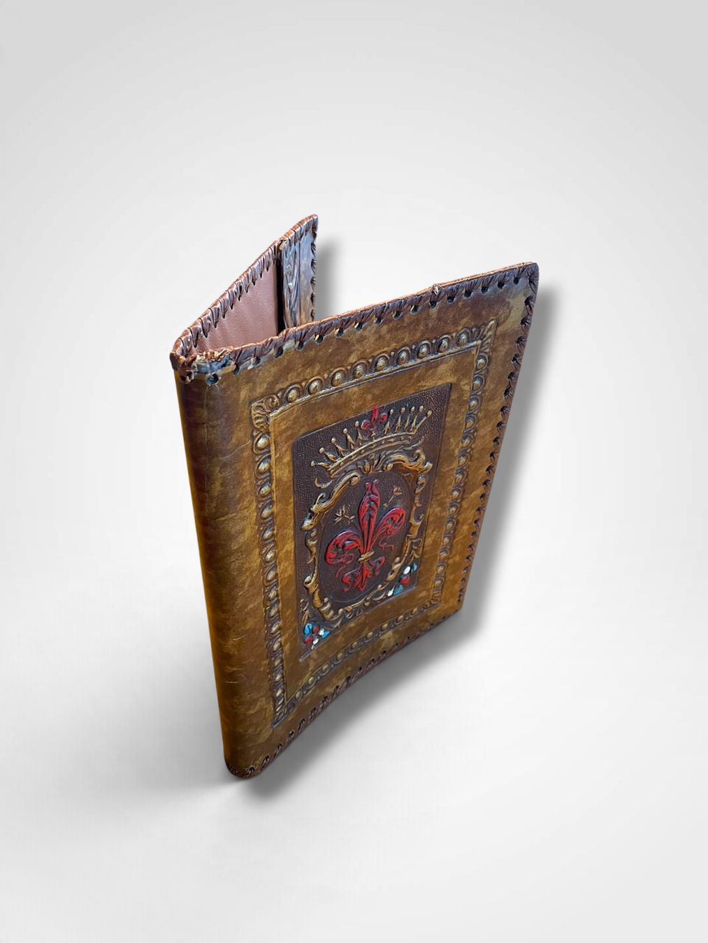 Valigie & Borse: Vintage Leder-Buchhülle / Dokumentenmappe – Usato da Biberstein venduto da rwu_nw9r 1