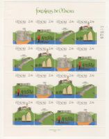Macau 1986 Michel Nr. 562-65 ZD-Bogen **