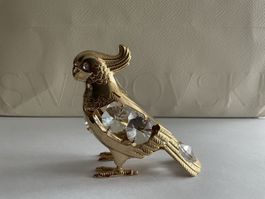 Gold Kristall Figur Vogel