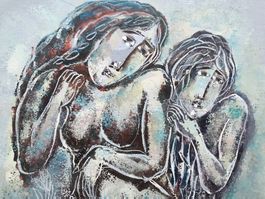 Calvin BURNETT(1921-2007) Ölgemälde, signiert 65x35cm