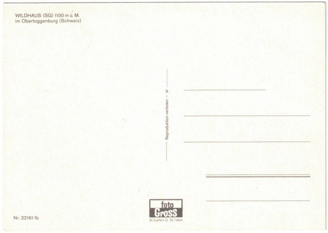 Cartoline postali: Wildhaus - 4 Bild AK – Usato da Binningen venduto da Mountainrider 1