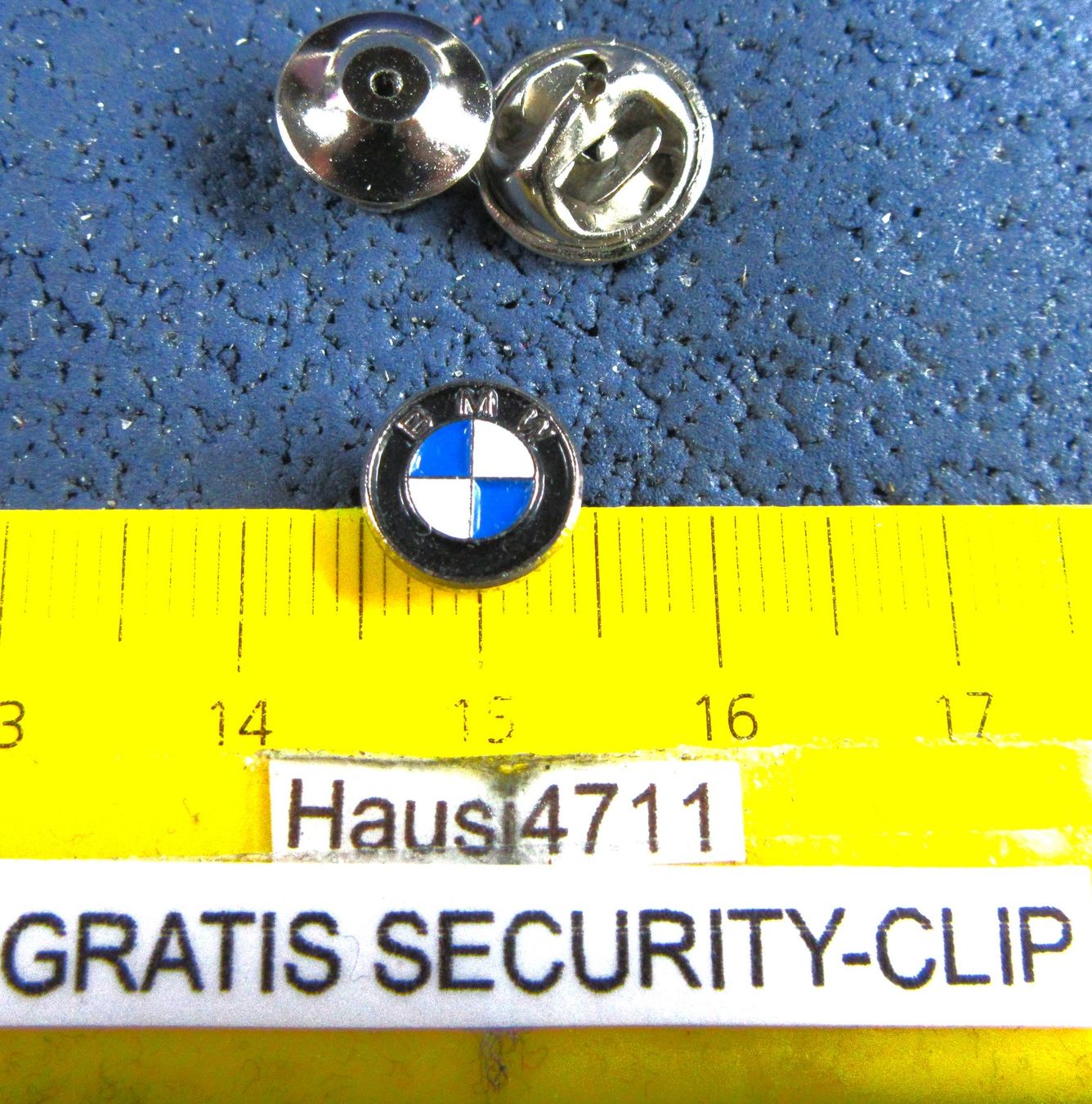 BMW Plaketten & Abzeichen: BMW LOGO AUTO/MOTO SCHMUCK-PIN KLEINNN 8mm mit SECURITY-CLIP – Gebraucht aus Ettingen von Hausi4711