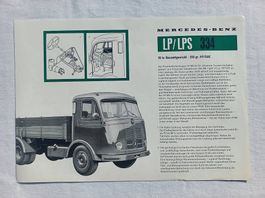 Mercedes-Benz LP/LPS 334 - Prospekt-Blatt von ca. 1960