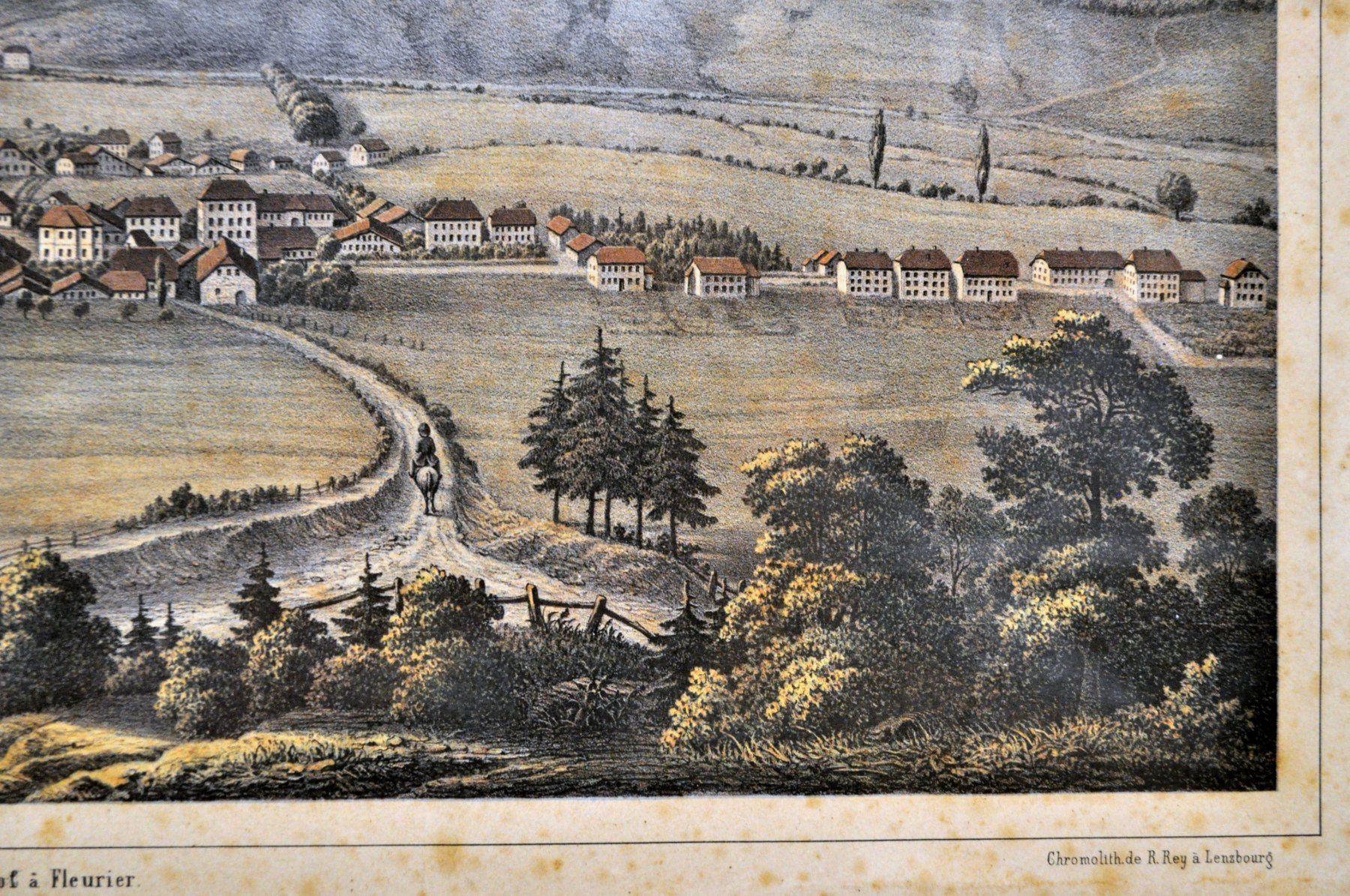 Stiche: Gravure "Fleurier" – Gebraucht aus Neuchâtel von Neuchatel 5