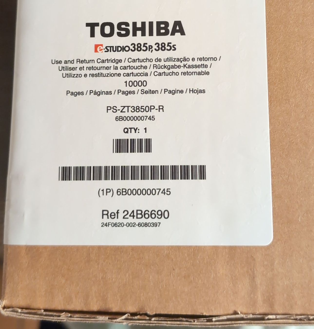 Toshiba Cartucce per stampanti & toner: Cartouche TOSHIBA E-STUDIO 385p/385s neuve – Nuovo e nell'imballaggio originale da Lausanne venduto da Station84