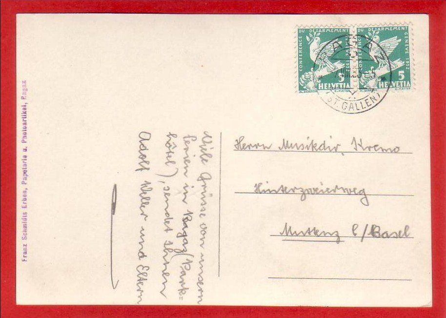 Cartoline postali: BAD RAGAZ, PARKHOTEL FLORA, GROSSFORMAT – Usato da Grüningen venduto da Kartenlaube 1