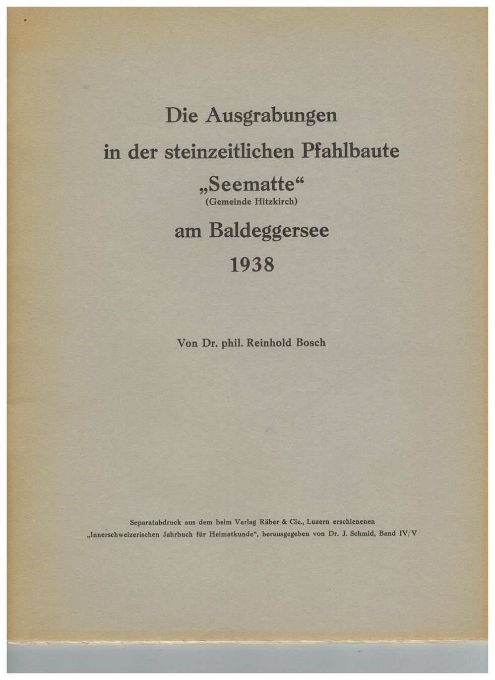 Livres: Archäologie: Steinzeitl. Pfahlbaute Seematte – Neuf (Voir description) à Biel-Benken BL par rud_yc8p