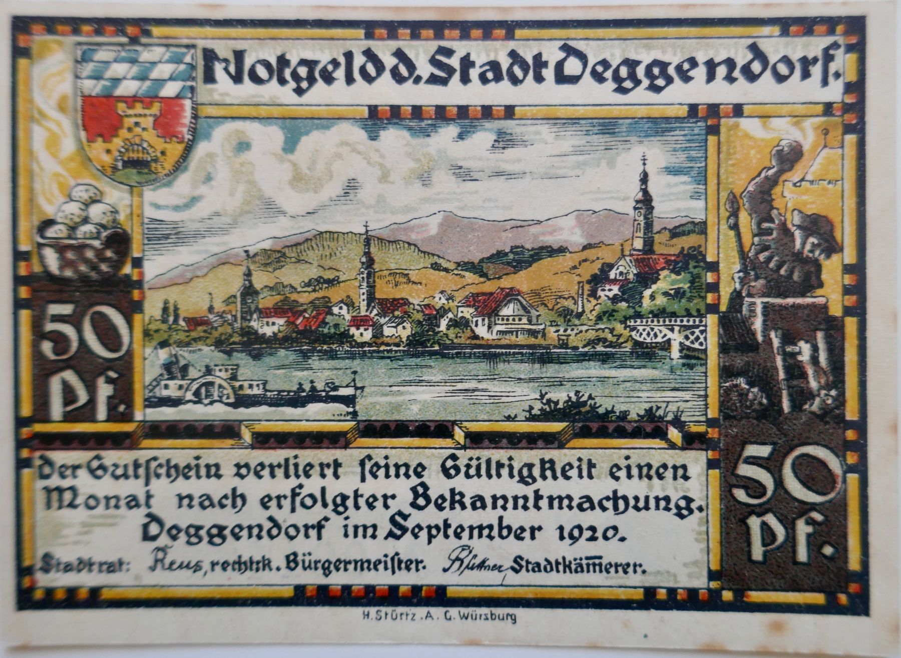 Banconote: 4 Stk Notgeldscheine 1920/1921, – Usato da Möhlin venduto da PHILABARTIS 6