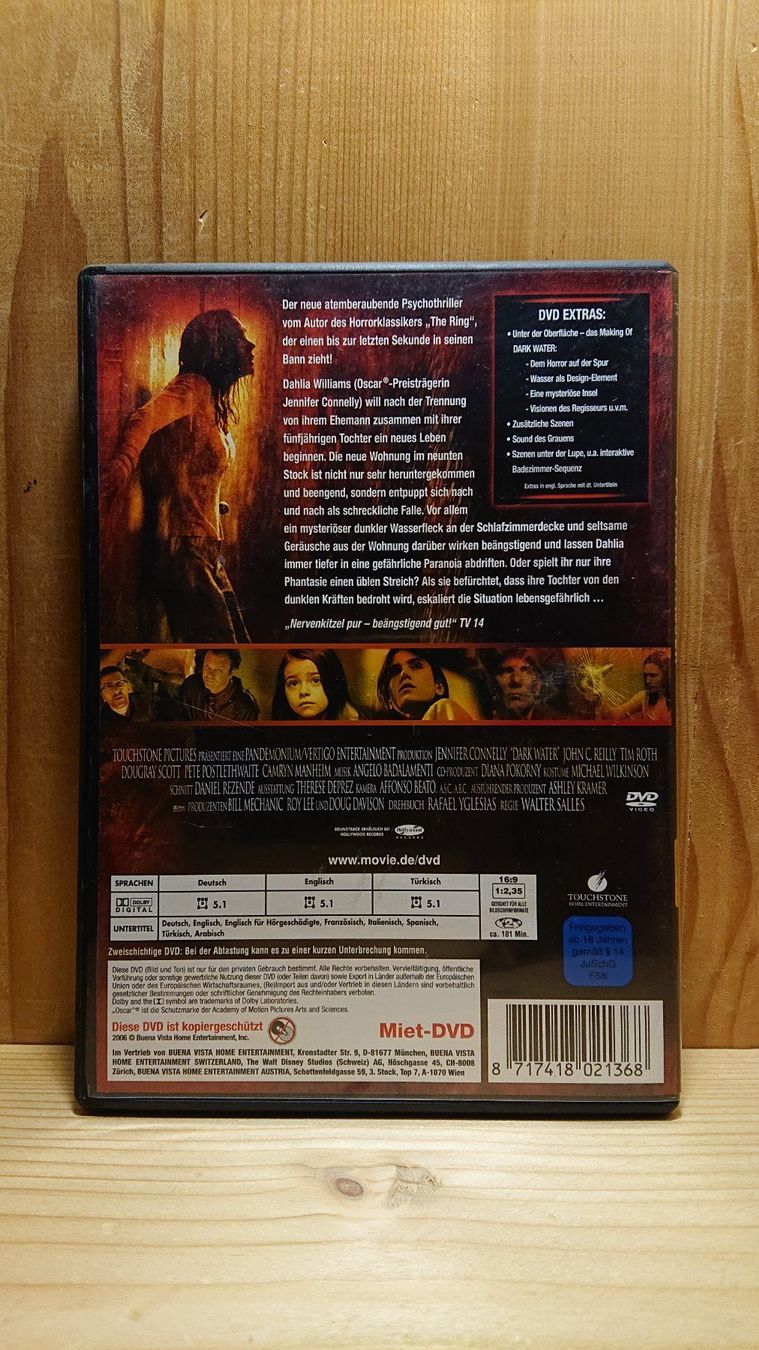 Tutti i DVDs: DARK WATER Dunkle Wasser auf DVD – Usato da Wilderswil venduto da Exebub 1
