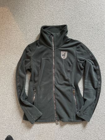 Toni Sailer Fleece Jacke, Gr. 38, dunkelgrün