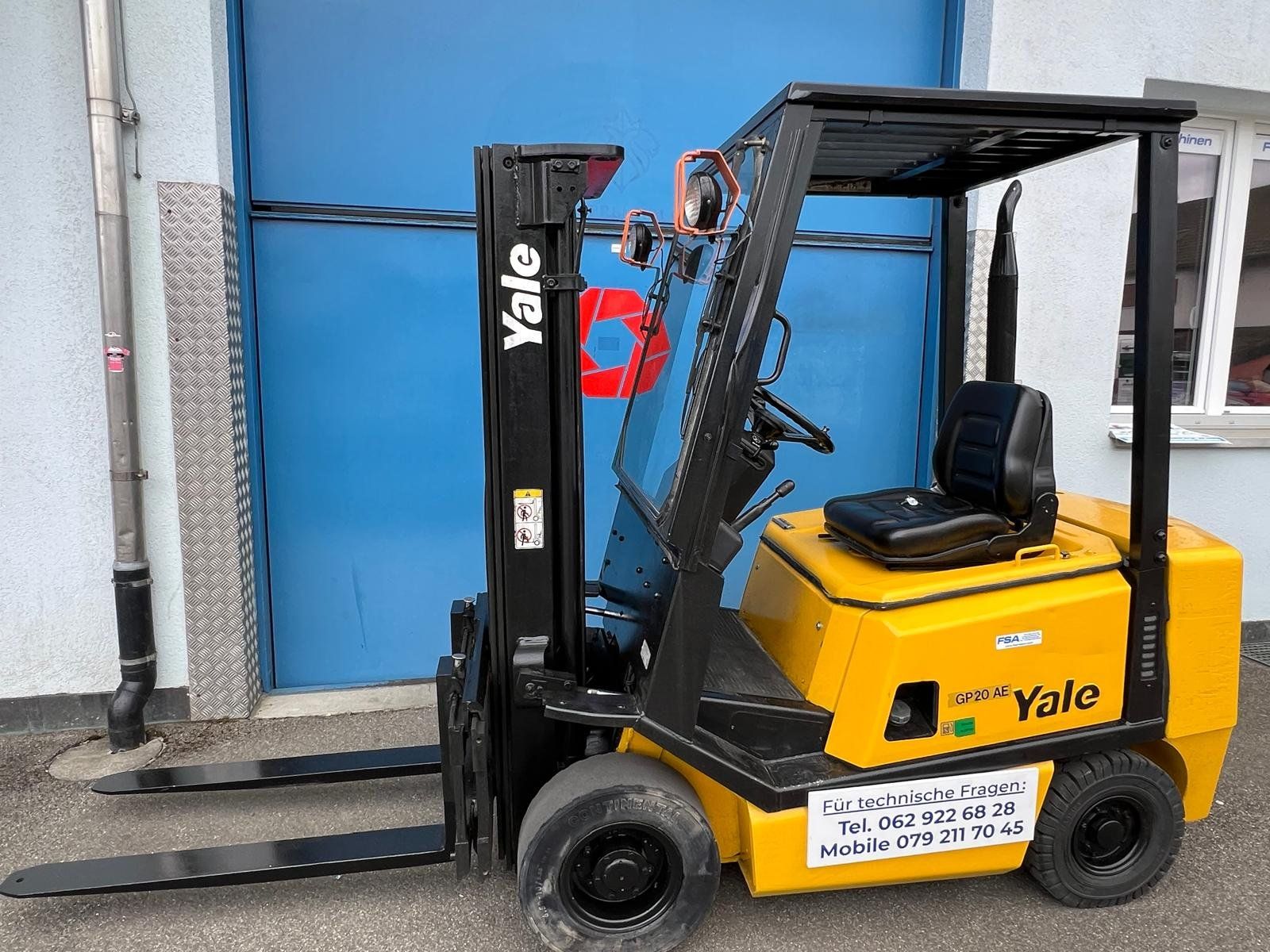 Carrelli elevatori e a forche: YALE Benzin-Gabelstapler 2000 kg, 4,3 m – Usato da Aarwangen venduto da fsa-maschinen 4