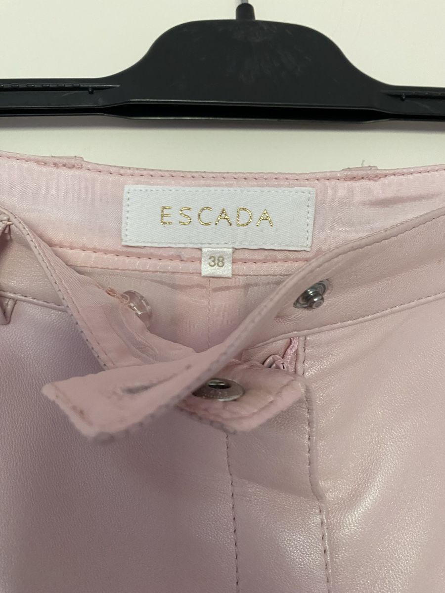 Escada Pantaloni: Escada Nappaleder Hose 38 – Usato da Gümligen venduto da zeusone1 2