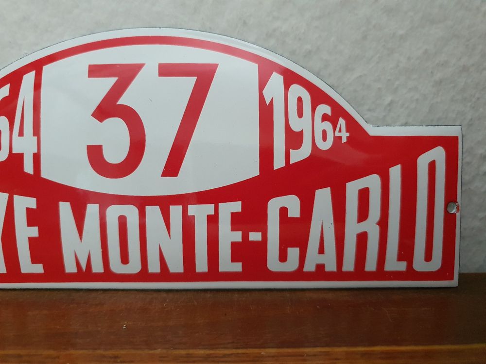 Plaque Métal 69e Rallye Monte-Carlo 2001, 30 X 15.5 Cm, état Neuf, Superbe Déco