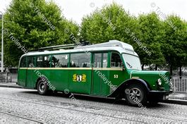 Postkarte BVB Saurer Trolleybus Nr. 53                BTM090