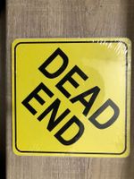 Dead end türe hinweis  tafel