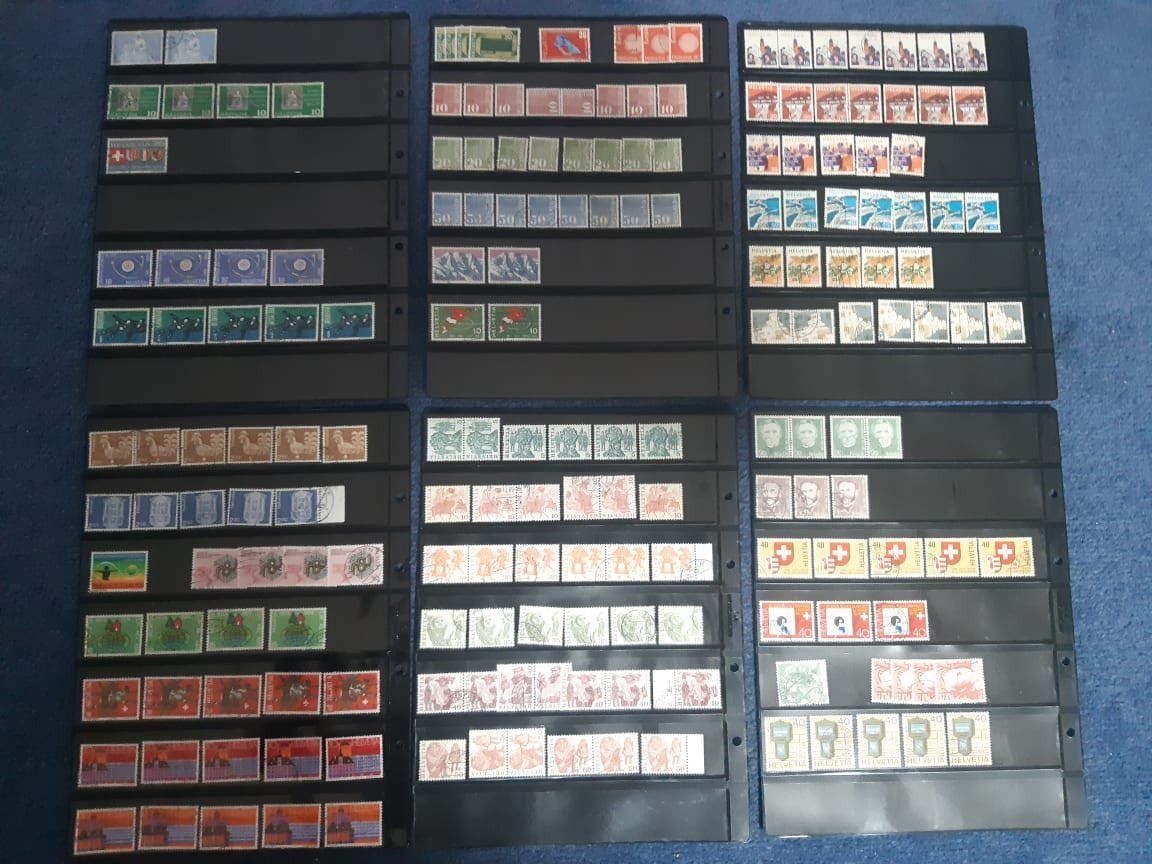 Tutti i francobolli: Schweizer Briefmarken in Ringalbum blau – Usato da Dulliken venduto da Airliner2 3