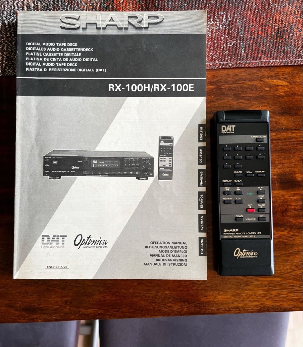 Sharp Lettore multimediale & Streamer: SHARP RX-100H DAT Deck mit Fernbedienung und Anleitung – Usato da Muttenz venduto da reb_6z2t 1