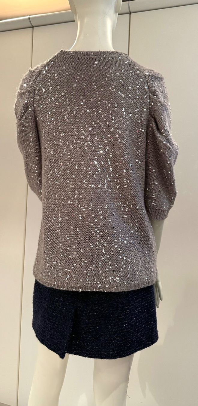 Giacche: Jaquette prune à paillettes – Nuovo (secondo la descrizione) da Genève venduto da fto_sz8d 3
