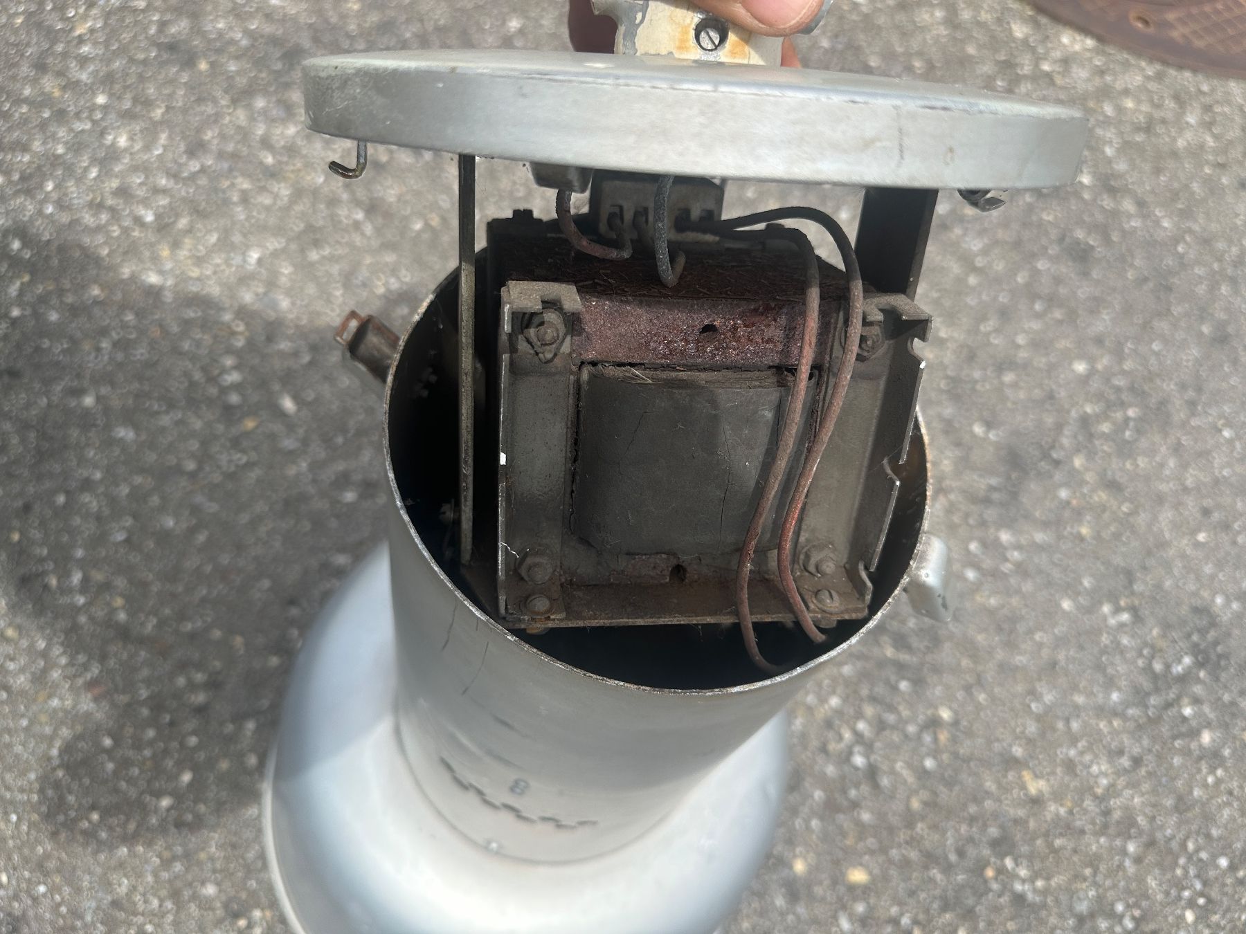 Lampade: grosse Vintage Industrielampe / Hängelampe – Difettoso da Zürich venduto da frauflufelberg 5