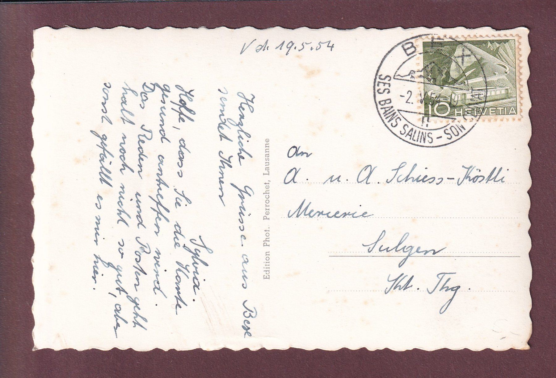 Cartoline postali: BEX - Avenue de la Gare – Usato da Pully venduto da nicecards 1