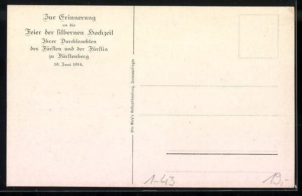 Cartoline postali: Zur Erinnerung an die Feier der silberne – Usato da Berlin venduto da bartko-reher 1
