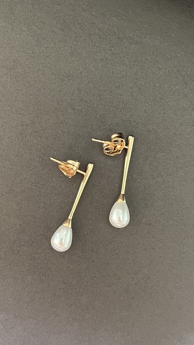 Ohrringe & -stecker: Orecchini pendenti perla dorati – Neu und originalverpackt aus Lugano von yul_fhg2 3
