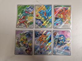 Pokémon 30th – First Partner Promo Set 6 Cards DE