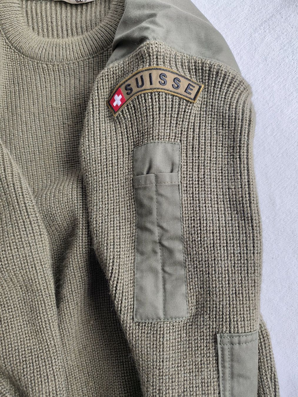Schweizer Armee Maglioni & Felpe: Instruktor Pullover CH Armee 52/L – Usato da Oberwil BL venduto da suaku 7