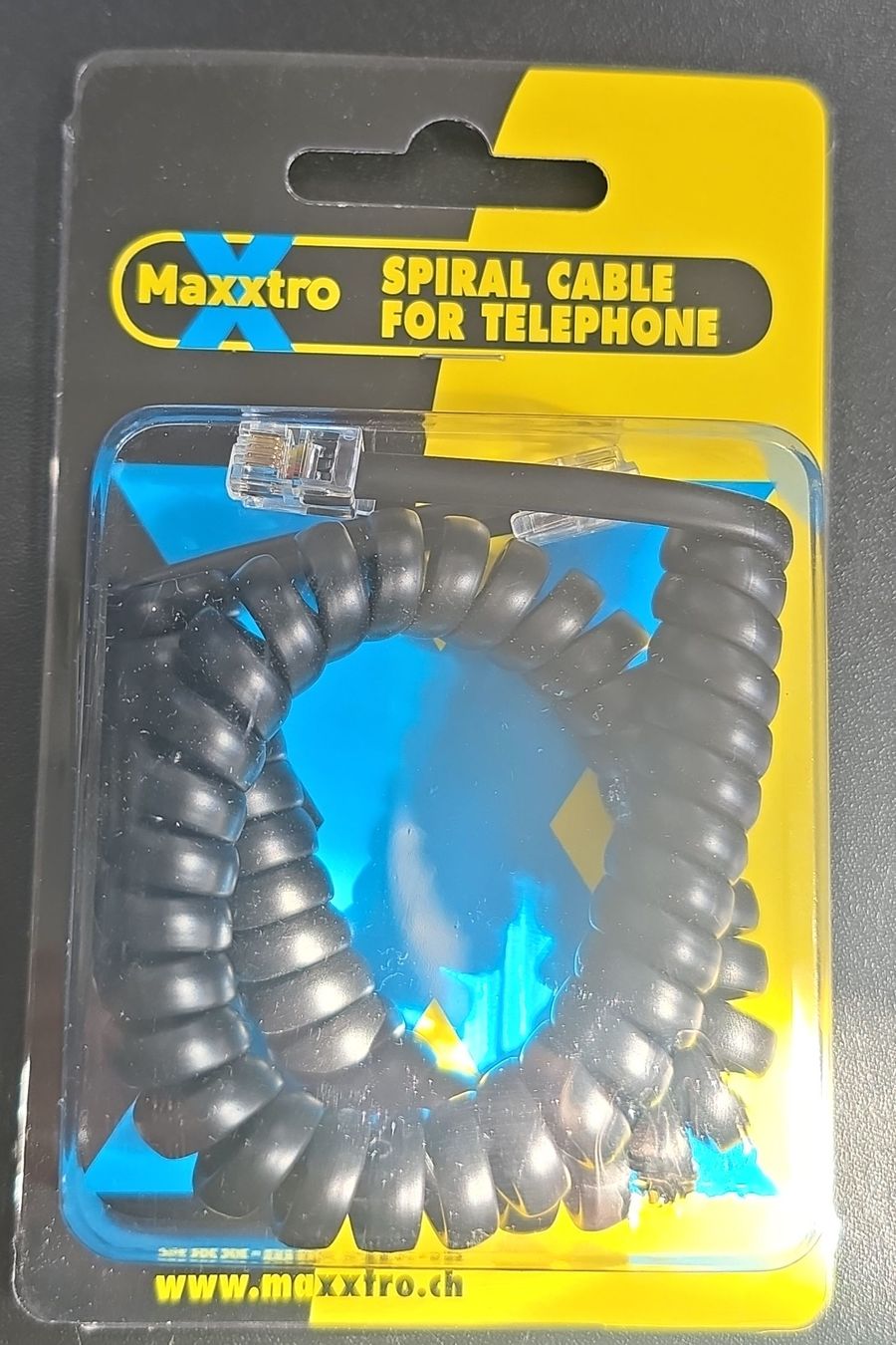 Kabel: Câble spirale téléphonique Maxxtro - Neuf, pratique! – Neu (gemäss Beschreibung) aus Colombier NE von kasquette