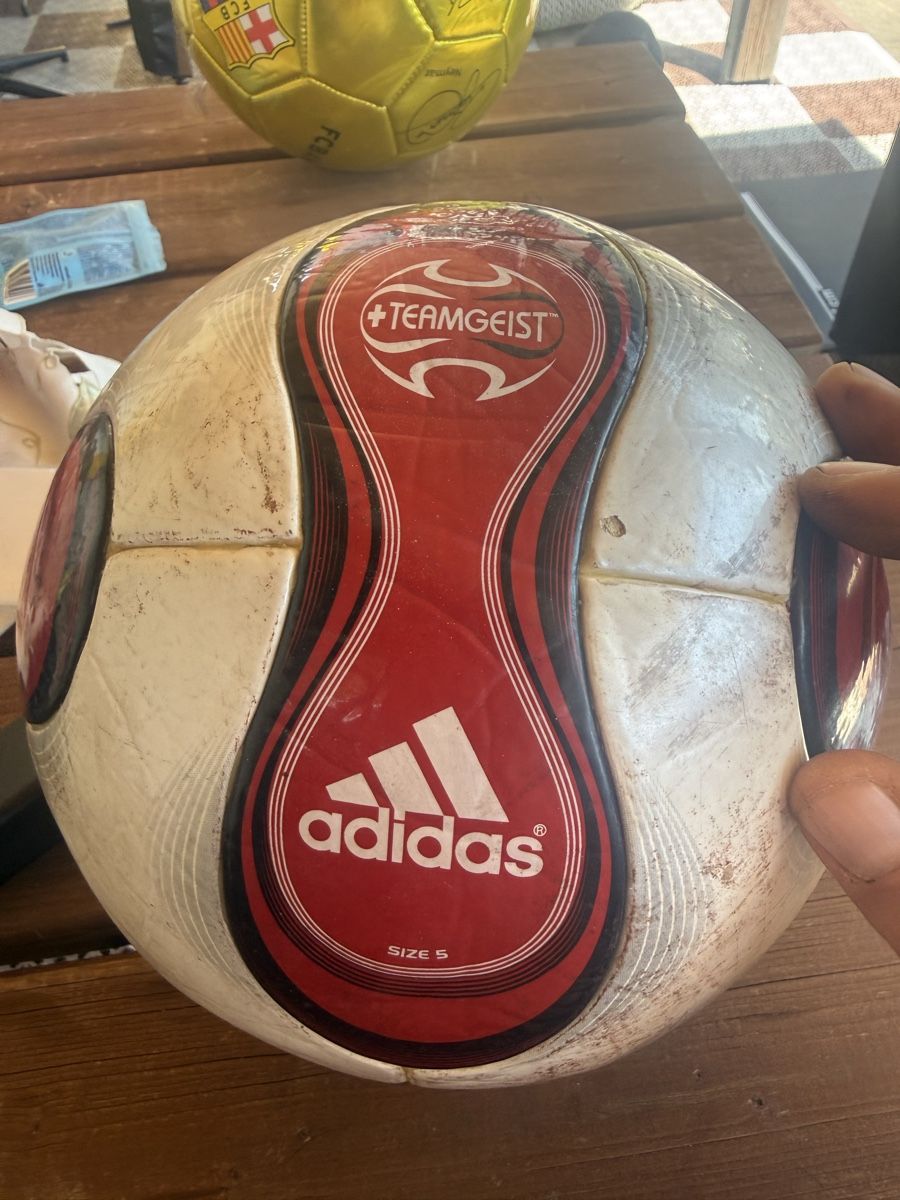 Adidas Palloni: WM Ball Teamgeist gespielter ball – Nuovo (secondo la descrizione) da Wynau venduto da Ziegler_Secondhand
