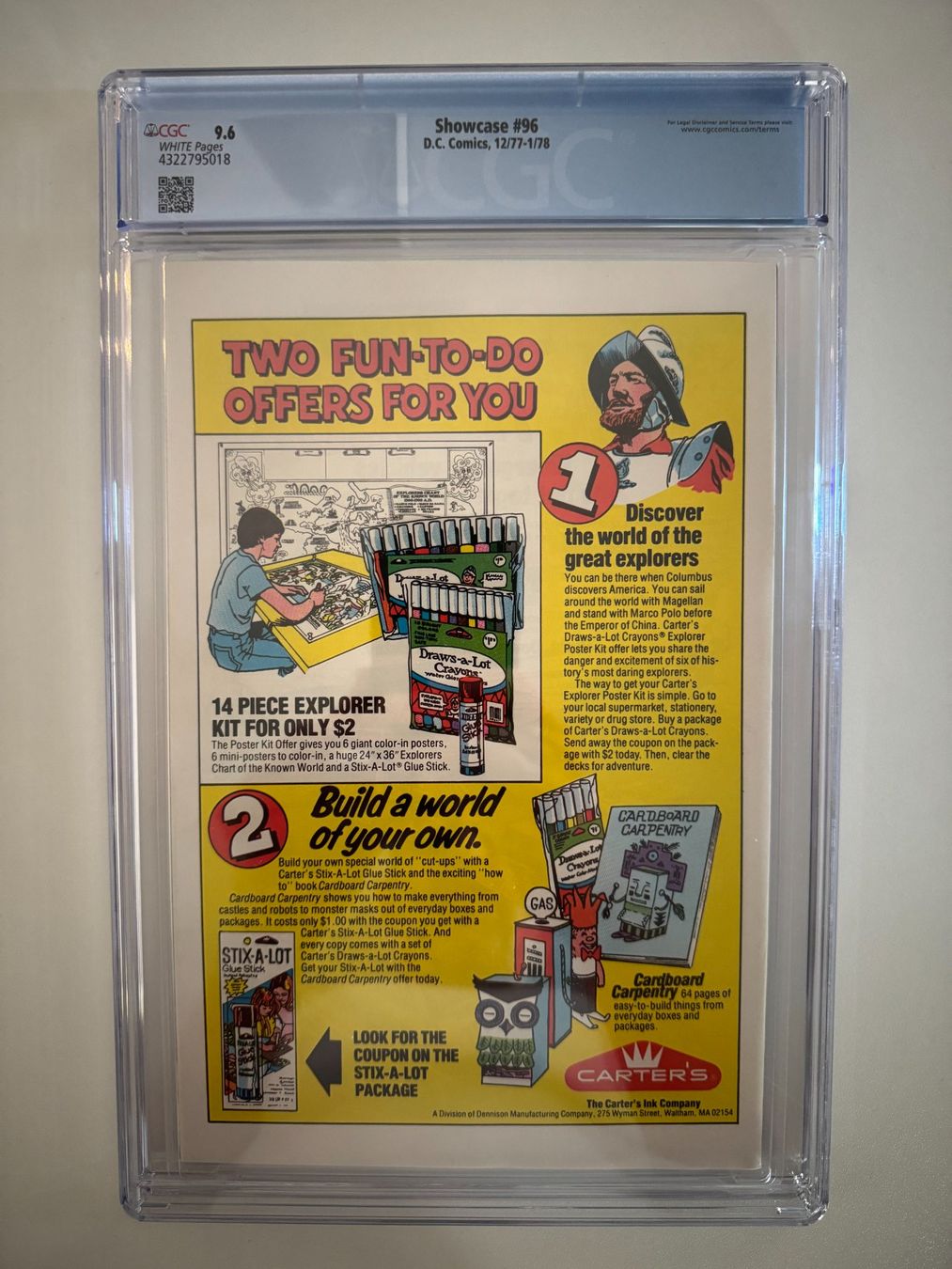 Comics: Showcase #96 (1977) CGC 9.6 DC Comics – Gebraucht aus Amriswil von MA_GA 1