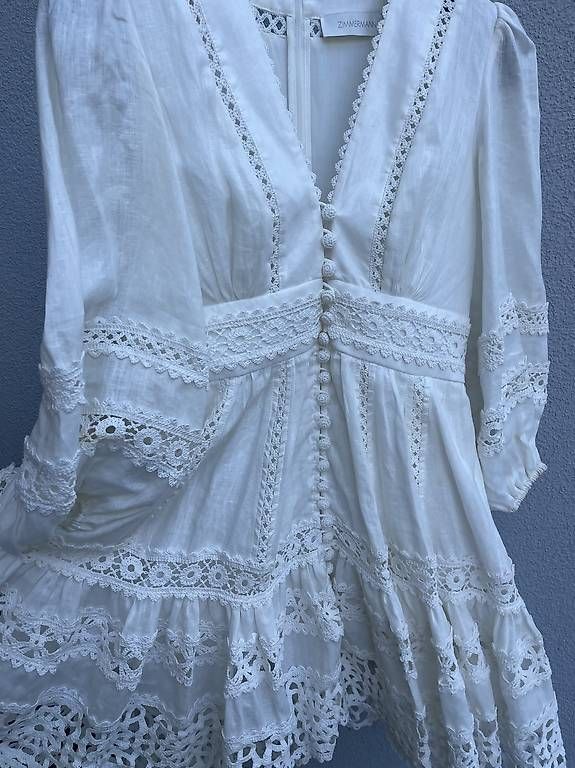 Kleider: Zimmermann Leinenkleid Weiss Gr. 0 – Gebraucht aus Horgen von ts5_8tgx 1