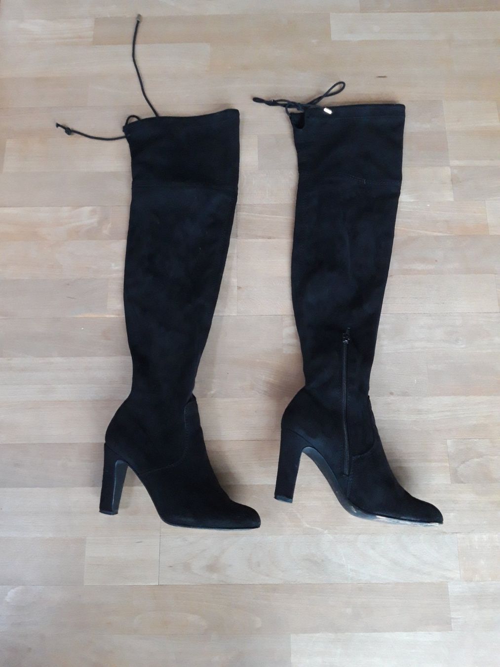 Damenschuhe: Overknee schwarz Boho Wildleder Casual Blockabsatz 36 – Gebraucht aus Feuerthalen von tanatha_st