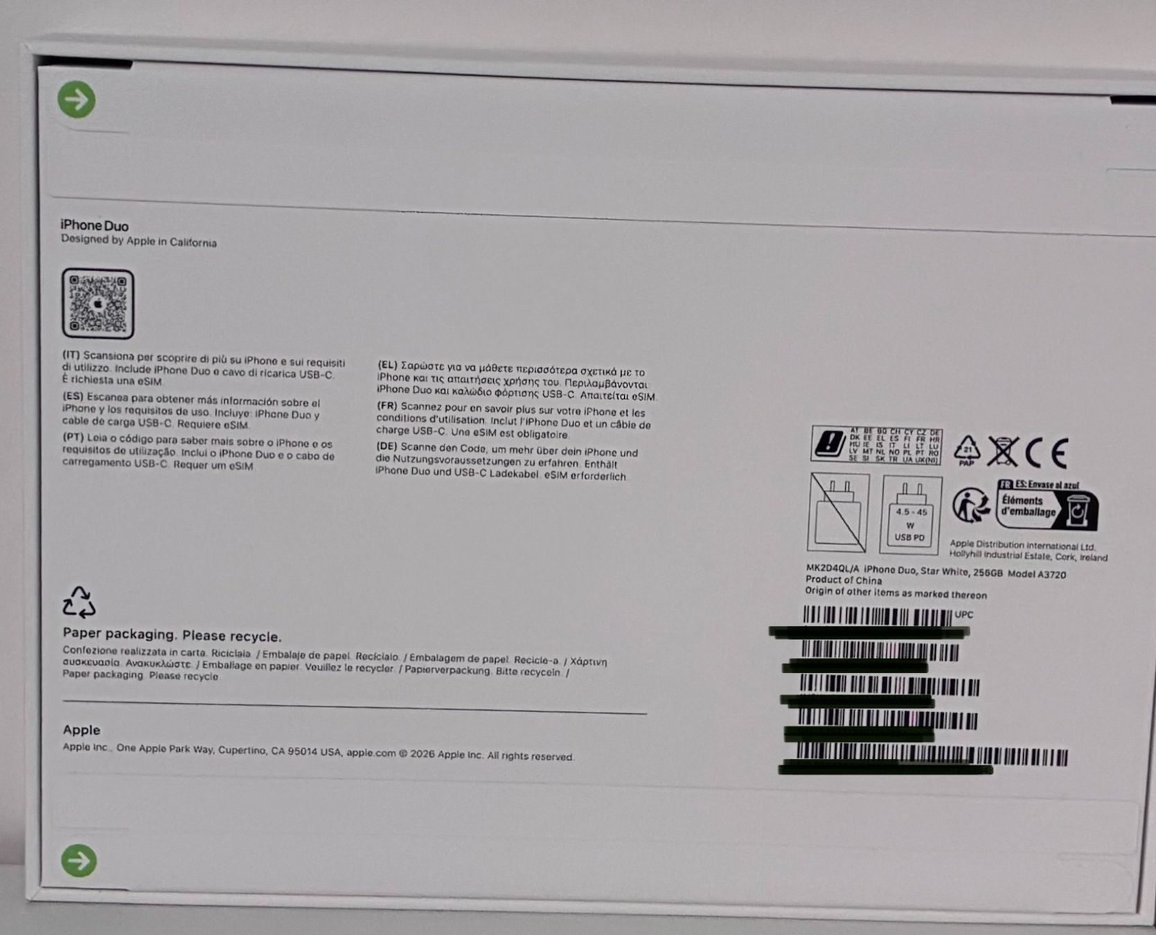 Apple Handys / Smartphones: Iphone Duo Star White – Neu und originalverpackt aus Baden von Goldbaum 1