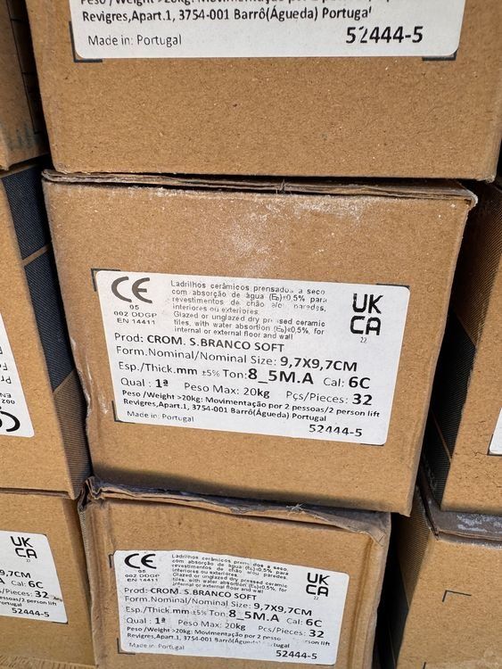 Servierplatten: Keramikplatten Revigres cromatica - 7.2m2 – Neu und originalverpackt aus Basel von Stein0233 2