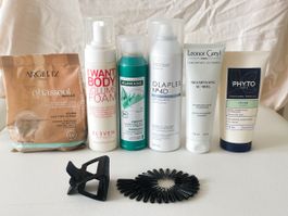 Lot de cosmétiques : cheveux fins & peau à imperfections