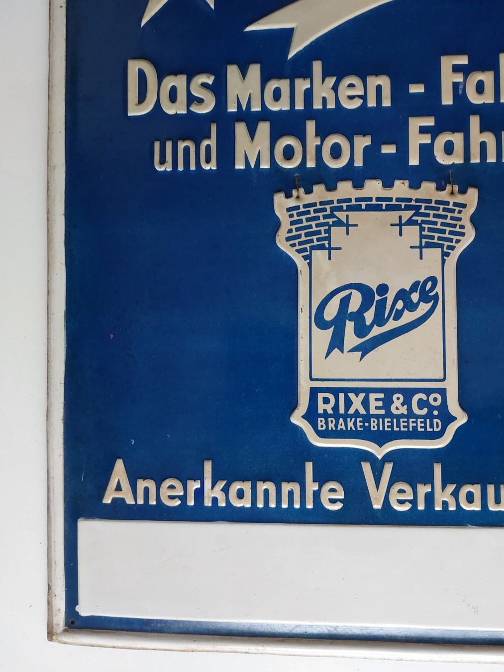 Sachs Schilder: Blechschild Rixe Fahrrad Mofa plaque tôle – Gebraucht aus Schenkon von Elbarto007 4