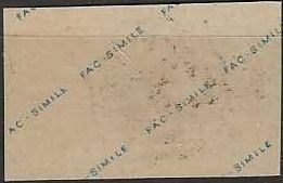 Alle Briefmarken: Winterthut 2 1/2 R. rote Rosette Fac-Simile – Gebraucht aus Basel von Bingis 1