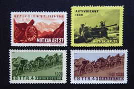 (m296) Artillerie Wit  191/1 + 201/1 + 208/1 + 211/1 *