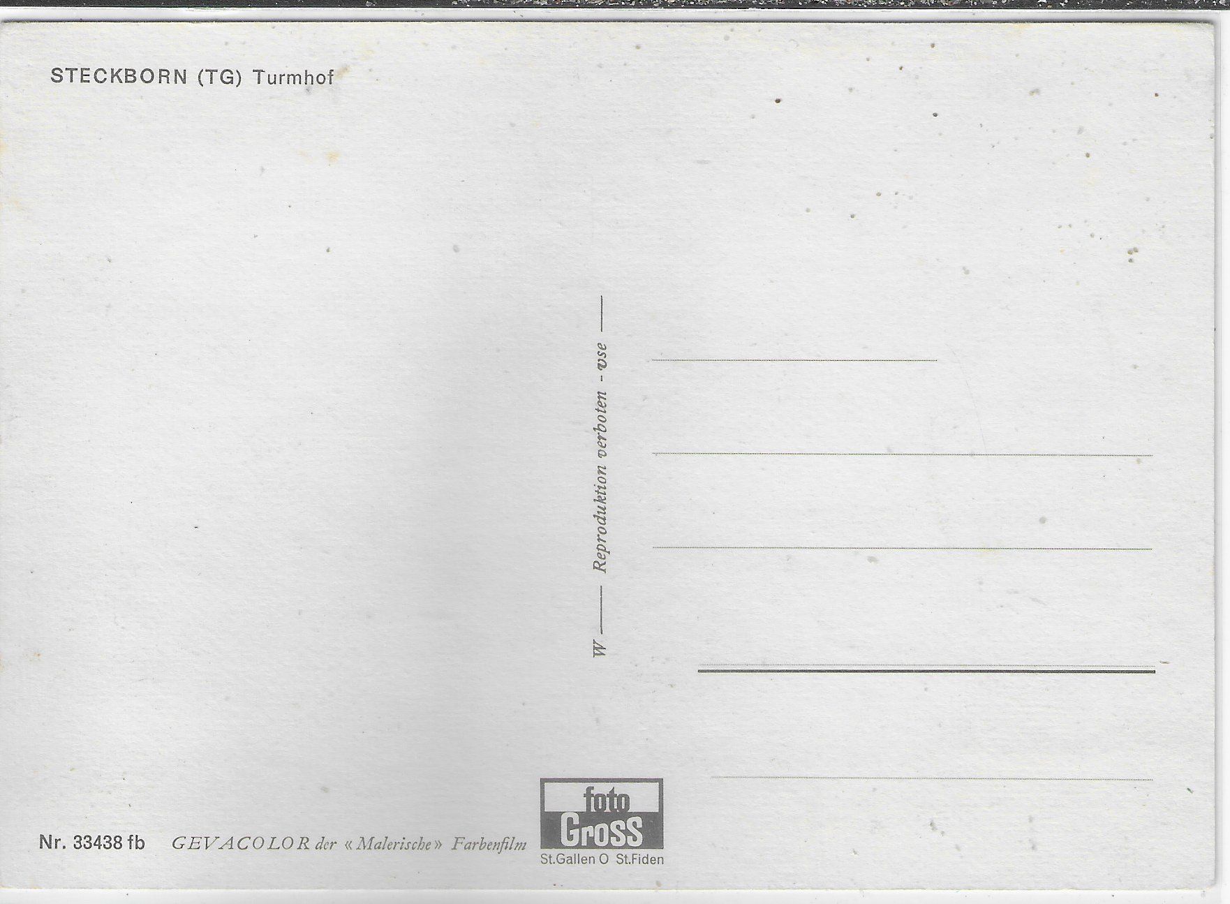 Cartoline postali: Steckborn TG - Turmhof – Usato da Ettingen venduto da Kartenplanet 1