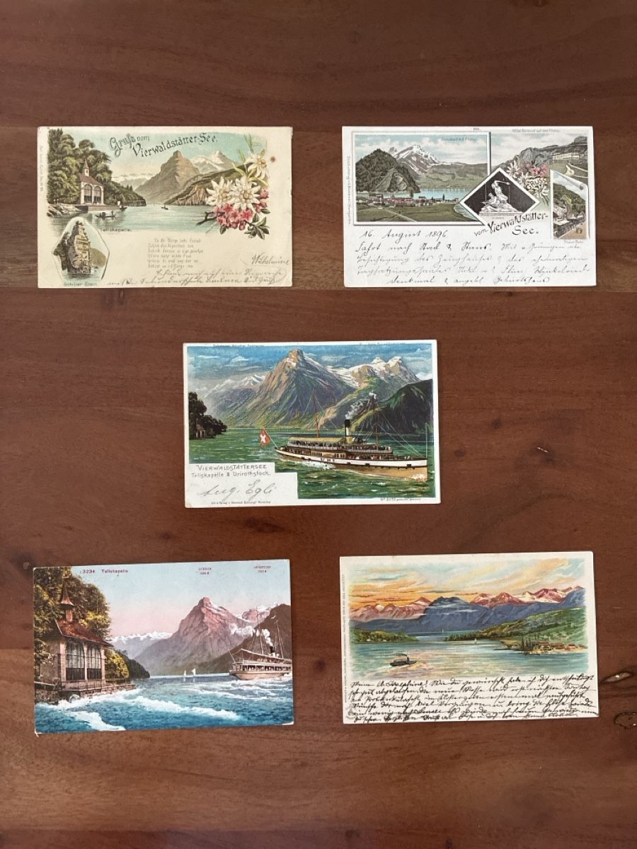 Ansichtskarten: 10 Ansichtskarten Schweiz vom Vierwaldstättersee LU – Gebraucht aus Oftringen von Cla.vD.74 2