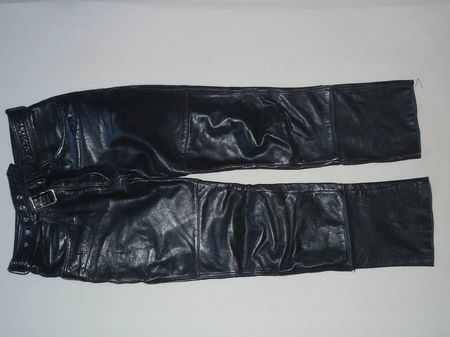 Jeans Motorad-Lederhose Grösse M