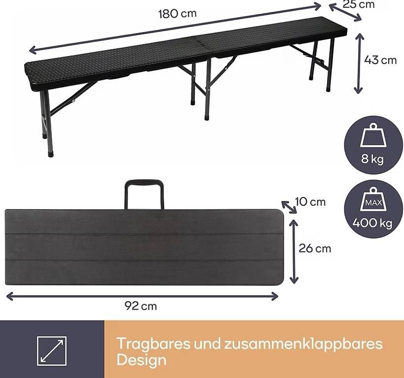 Panchine: Klappbank Rattan  – Usato da Sulgen venduto da AldinaA. 3