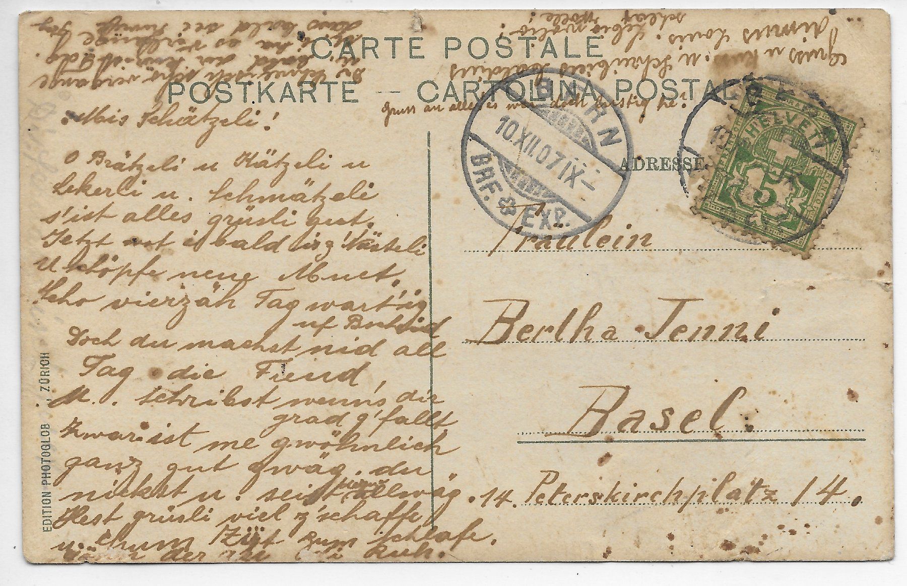 Cartoline postali: Thunersee Oberhofen – Usato da Hefenhofen venduto da Richsalz 1