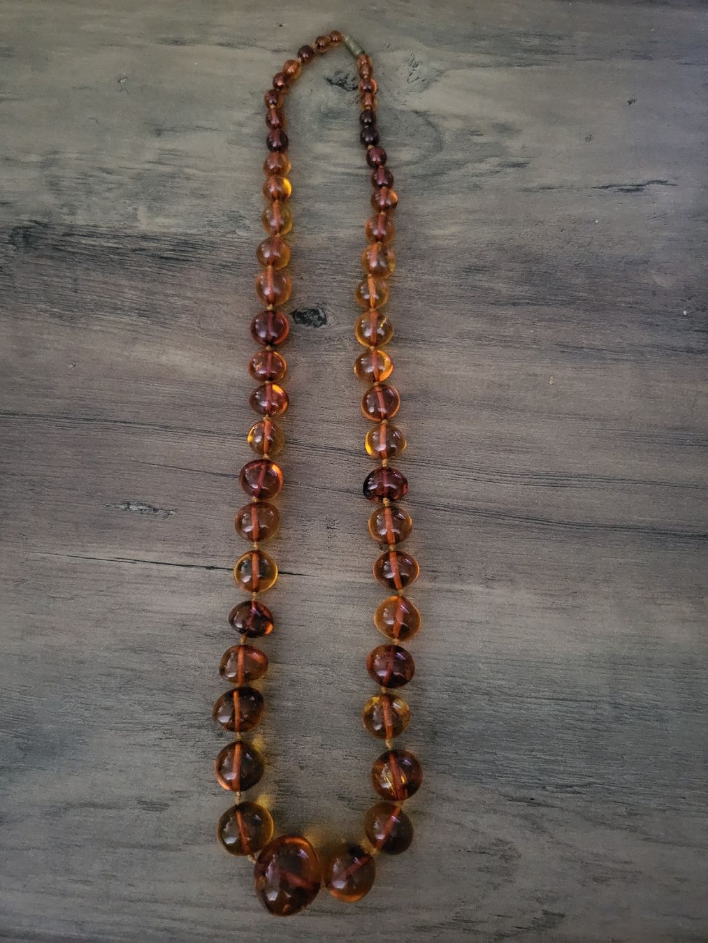 Catenine: Elegante Bernstein Kette🧡 – Usato da Unterägeri venduto da Altgoldschmuck 6