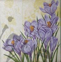 Serviette krokus gelb (b112) 2Stk.