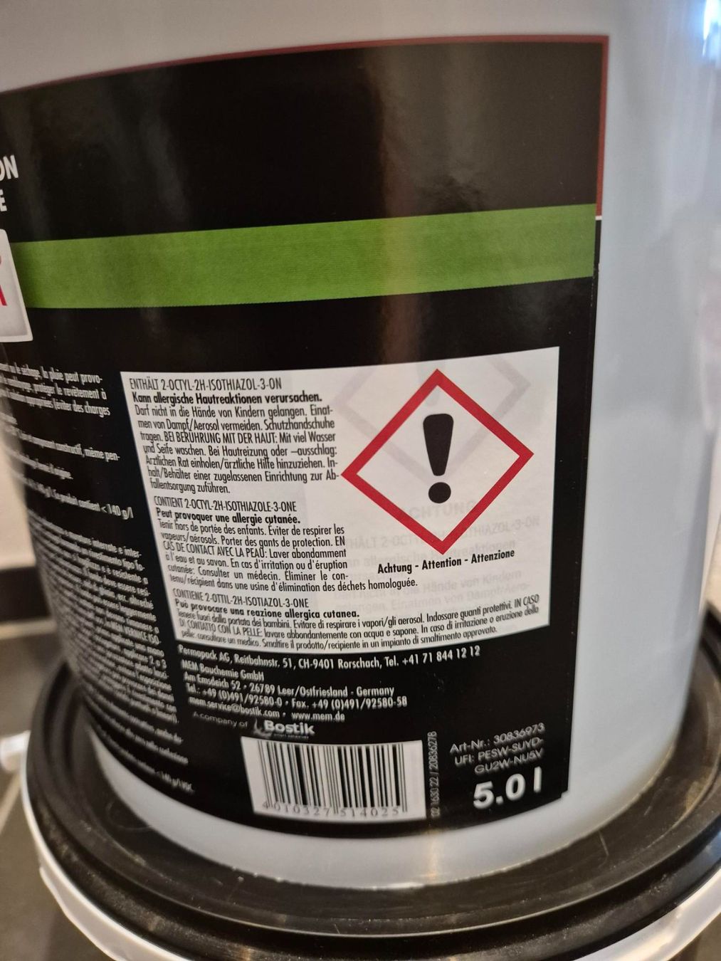 Sanitari: 2x 5L MEM Schwarzter Deckaustrich Abdichtungsfarbe – Usato da Möriken AG venduto da rog_wwk9 2